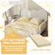 image 6 of AIYAPLAY Cloud-Themed Toddler Bed with Safety Rails, 143.5 x 74.5 x 56cm