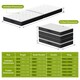 image 9 of Rattantree Folding Floor Mattress Memory Foam Futon Bed Removable Cover,10CM
