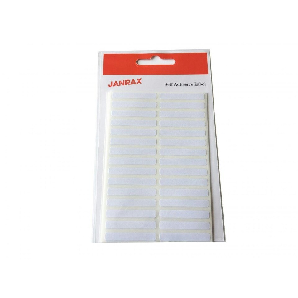 image 1 of Pack of 210 White 5x35mm Rectangular Labels - Adhesive Stickers