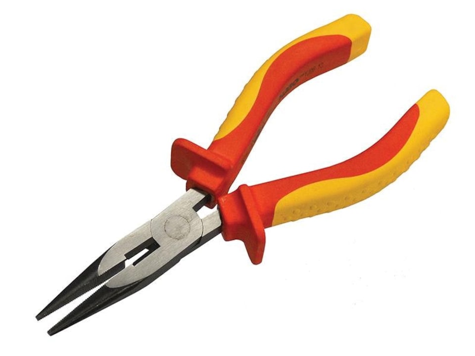 Faithfull Long Nose Pliers Vde 170Mm