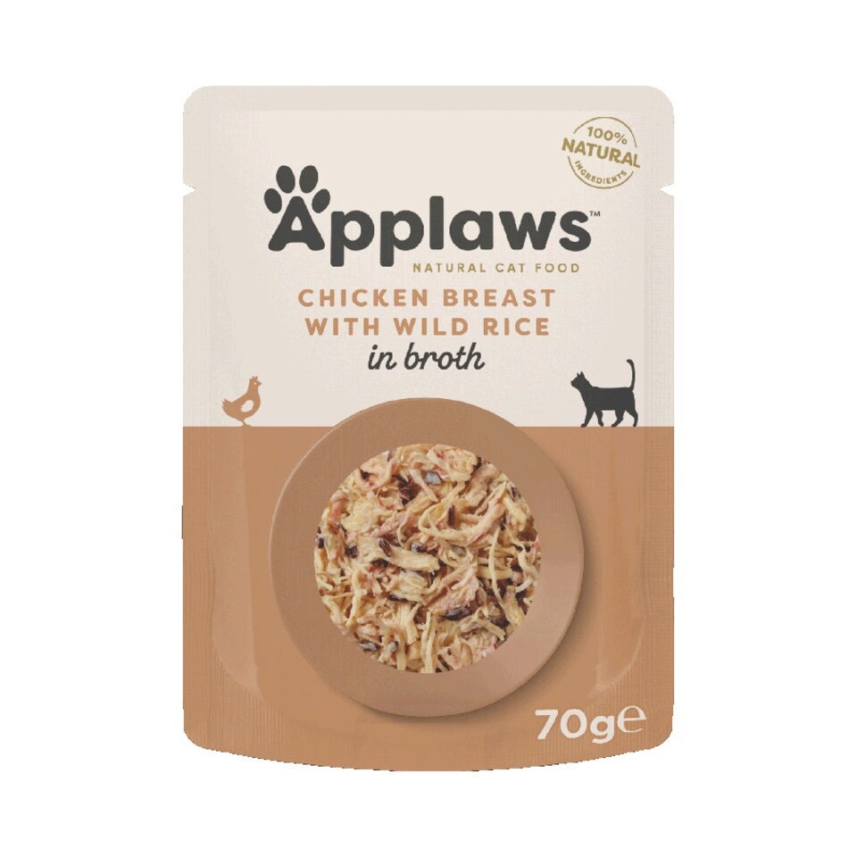 image 1 of Applaws Cat Pouch Chicken 70g (Pack of 12)