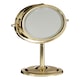image 2 of Interiors By Premier Gold Iron Table Mirror, Durable 27x17cm Swivel Vanity Mirror, Modern Chrome Finis Gold
