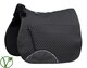 image 3 of Rhinegold Luxe Fur Lined Saddle Cloth | Black | Colour: Black/Black
Size: Full