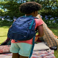 Mountain Warehouse Trek Backpack Padded Soft Breathable Everyday Rucksack Bag Blue