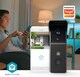 image 2 of NEDIS Smart Wi-Fi Video Doorbell Camera with Chime, 3MP Full HD 1296p, Wireless Battery Powered with Motion Sensor, Night Vision and 2-Way Audio