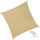 image 1 of Shade Sail - rectangular with UV protection 50, water-repellent | Cream | beige | 3 x 3 m | 1