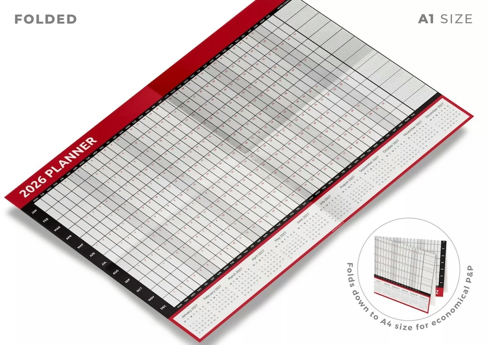 image 1 of A1 2026 Wall Planner