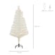 image 7 of HOMCOM 4FT Prelit Artificial Christmas Tree Fiber Optic Xmas Decoration, White