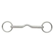 Shires Magic Horse Loose Ring Snaffle Bit - Silver - 4.5in