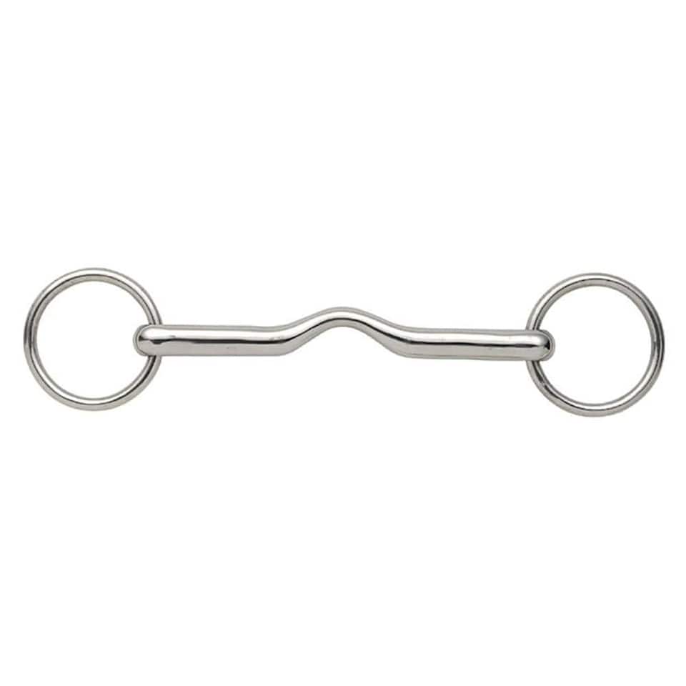 Shires Magic Horse Loose Ring Snaffle Bit - Silver - 4.5in