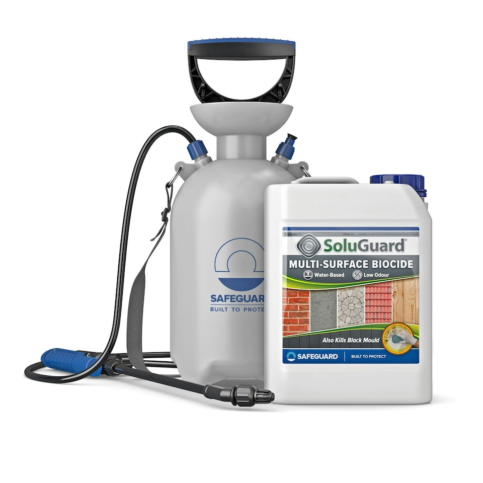 image 1 of Soluguard Multi Surface Biocide (1 x 5L & Sprayer) against Fungi, Mould and Algae