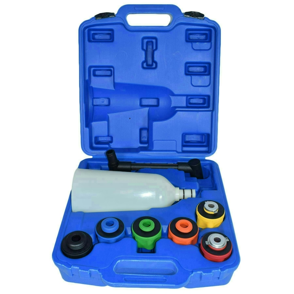 image 1 of Engine Oil Filler Set Funnel And Adaptors 8pc Set For BMW Audi Ford Mercedes
