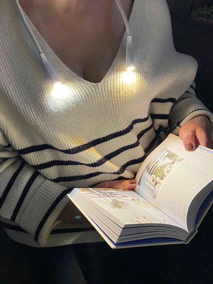 image 1 of Xtralite LED Neck Reading/Book Light, Rechargeable | White