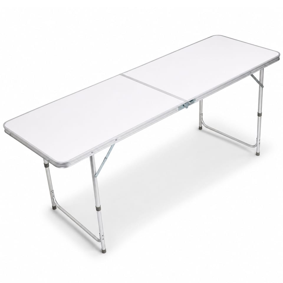 image 1 of 6ft Folding Outdoor Camping Kitchen Worktop Table Portable Food Prep Station