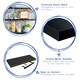 image 2 of Harbour Housewares Modern Floating Wall Shelves - 80cm - Black - Pack of 2