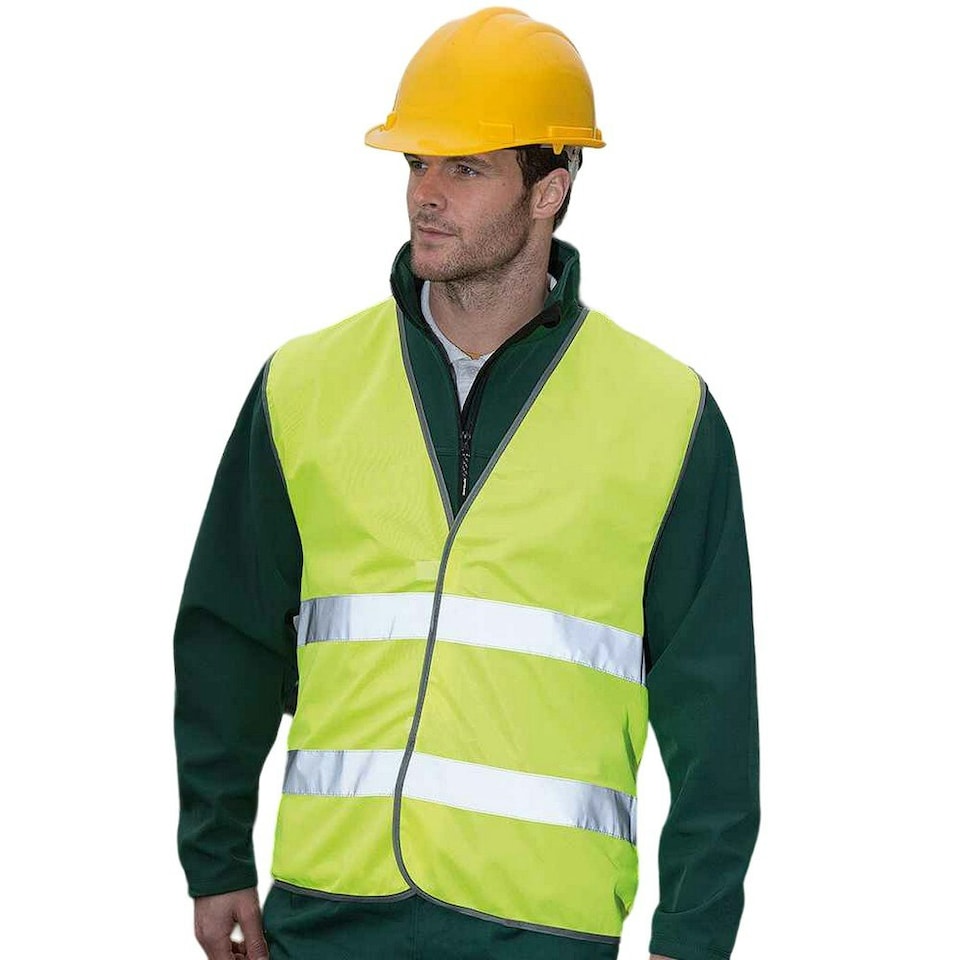 image 1 of Result Adults Unisex Core Motorist Hi-Vis Vest - Fluorescent Yellow - L/XL