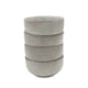 image 1 of Cooks Professional Set of 4 11cm Nordic Stoneware Side Bowls with Reactive Glaze | Grey