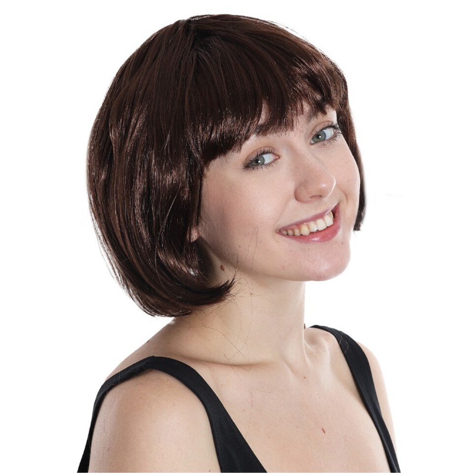image 1 of Brown Bob Wig | Brown | 6