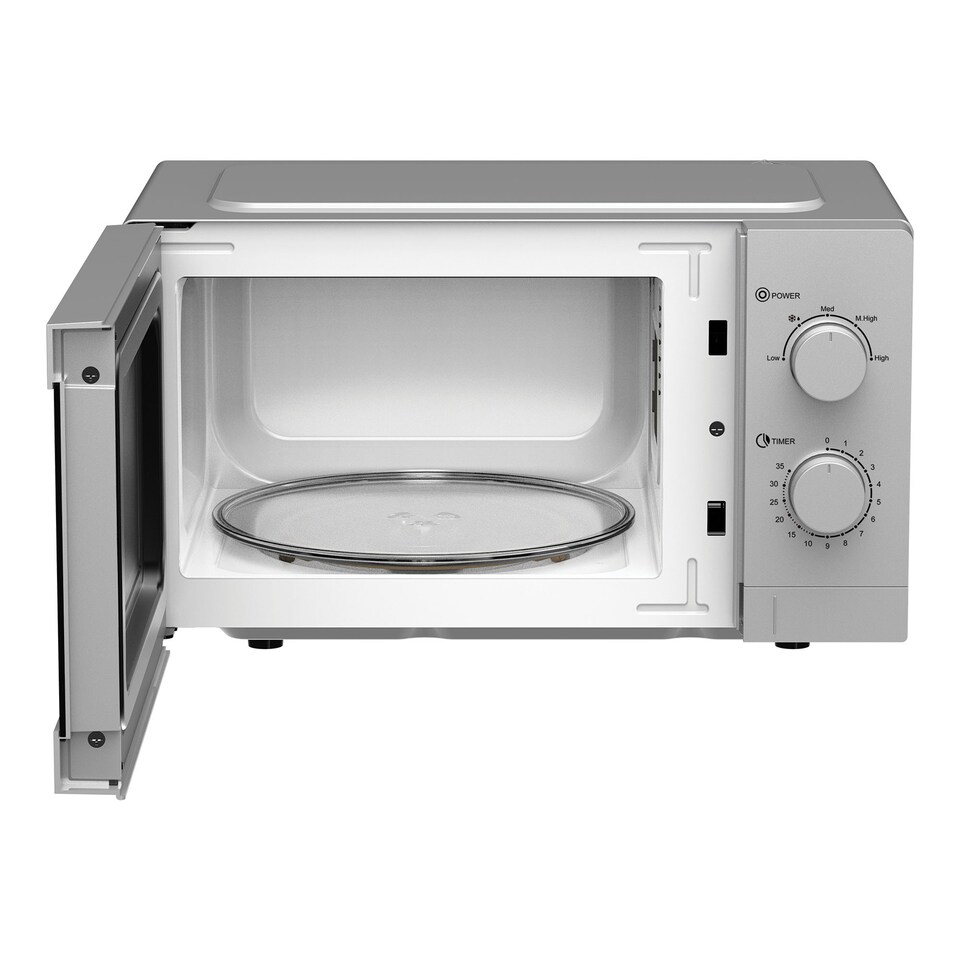 image 1 of Manual Microwave, 20 Litre, 5 Power Settings, 800W, Silver, IGMS08080S