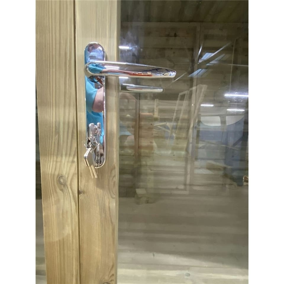 image 1 of 11 x 5 PENT Pressure Treated Tongue And Groove Pent Summerhouse with Higher Eaves and Ridge Height  (11' x 5' / 11ft x 5ft) (11x5)