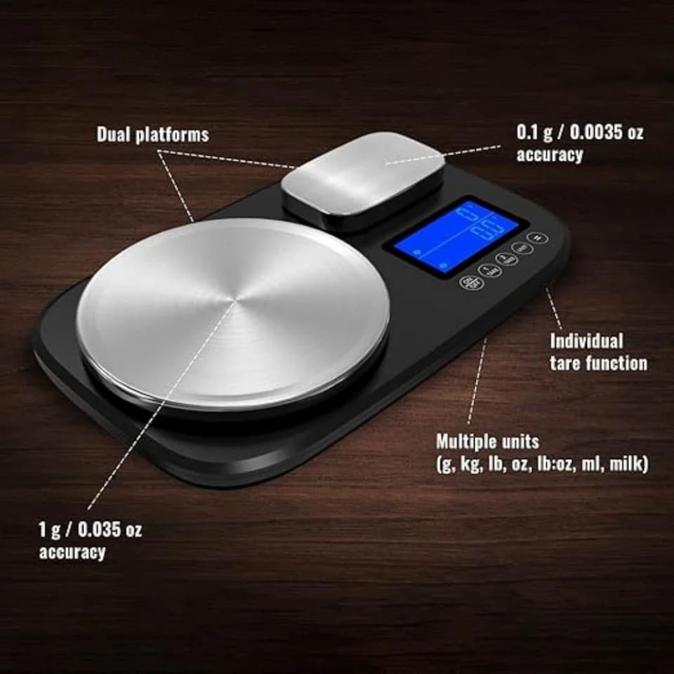 image 1 of Witt Dual Digital Kitchen Scales with Timer