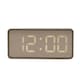 image 1 of Hometime Digital LED Alarm Clock - White White