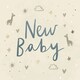 image 2 of Stunning Luxury Foiled New Baby Birth Congratulations Card
