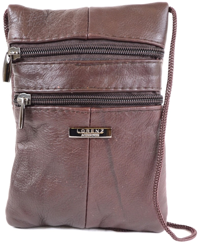 image 1 of Lorenz Womens Shoulder/Cross Body Bag/Purse/Pouch | Brown | Brown