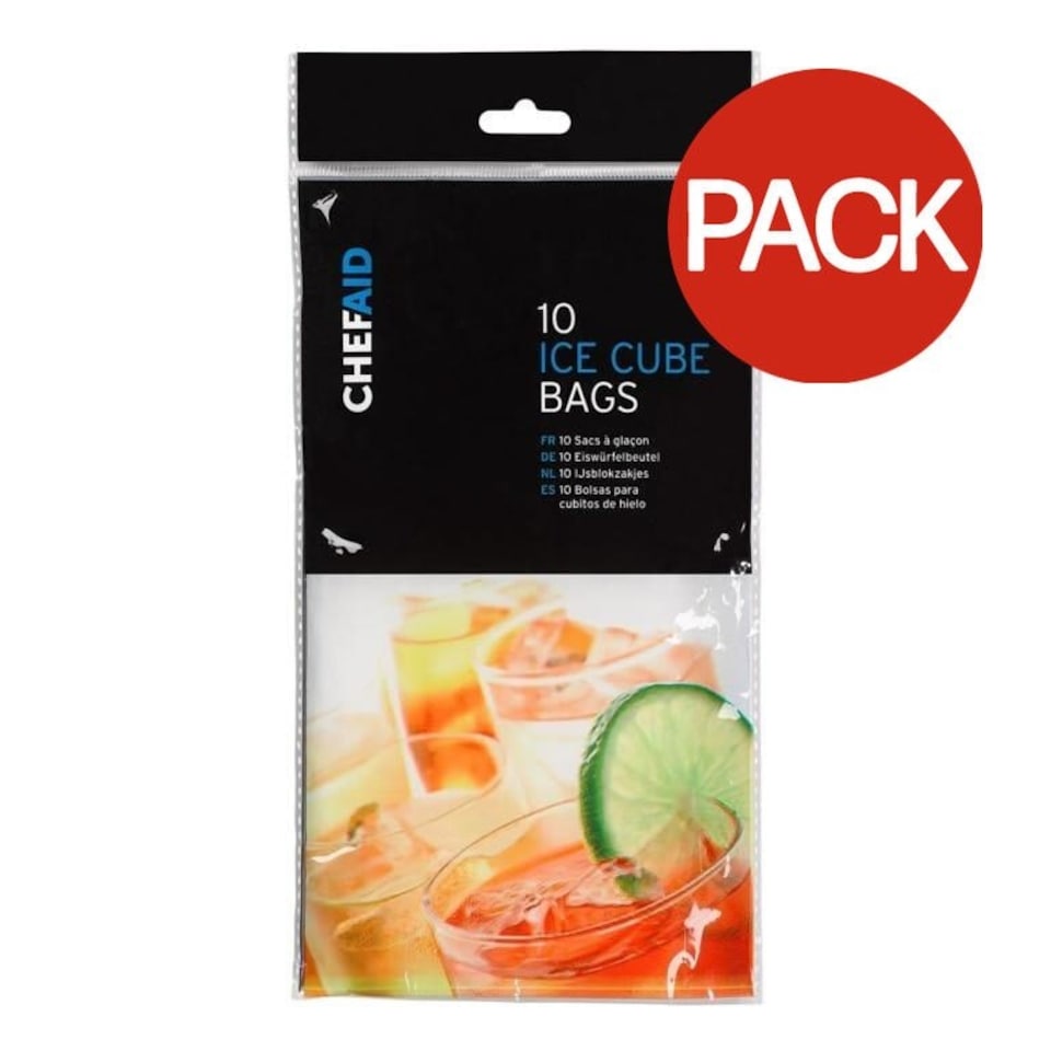 image 1 of Chef Aid Ice Cube Bags (Pack of 10) - Clear - One Size