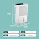 image 2 of DMD 16L/Day Dehumidifier for Home Damp with Digital Humidity Display, 24H Timer, Continuous Drainage