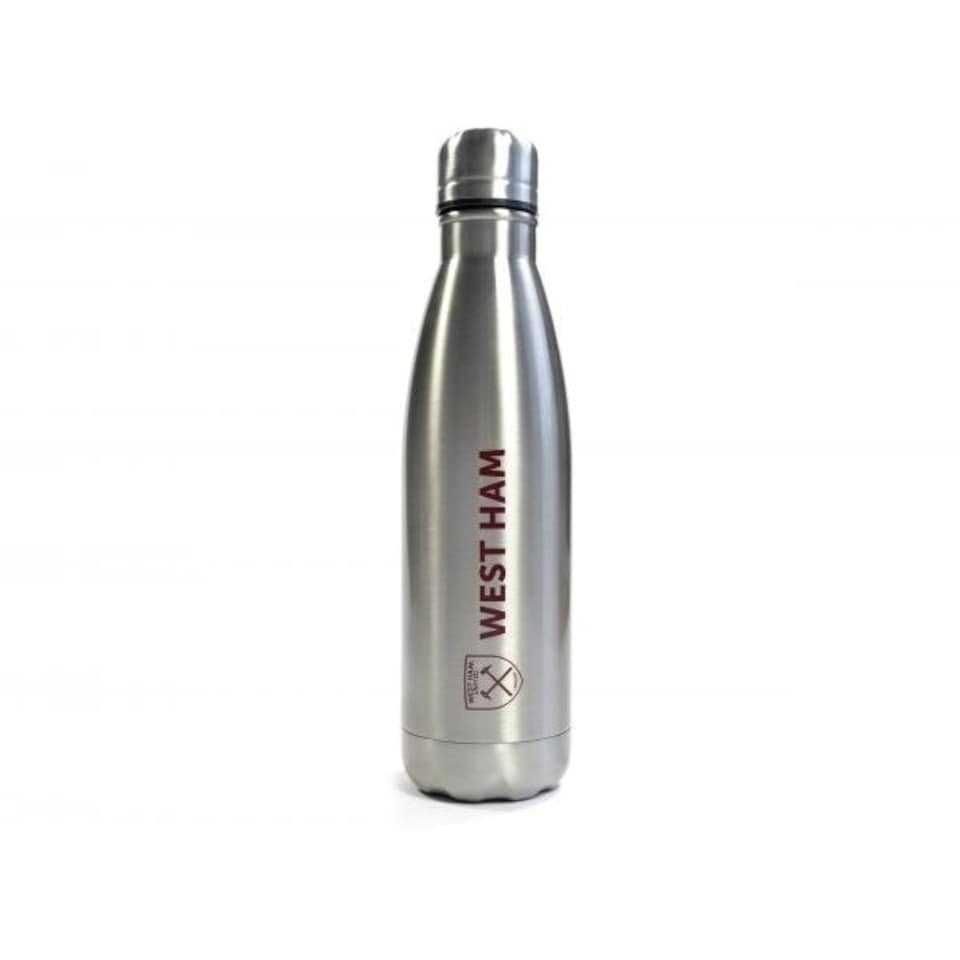 West Ham United FC Drinks Bottle - Silver - One Size