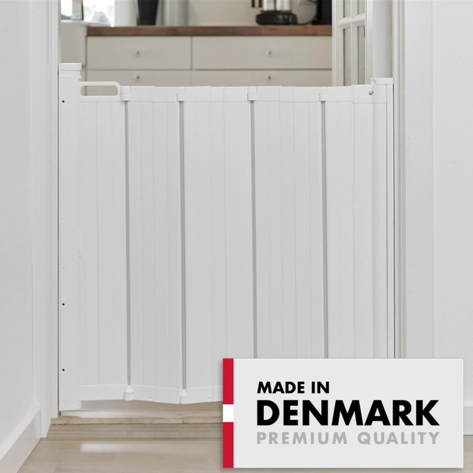 image 1 of BabyDan Alma Foldable Baby Gate 55 - 89cm White