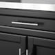image 7 of SoBuy Kitchen Island Cart on Wheels with Drawer & 2 Doors, Black/Silver, 31.5x18.1x35.4 inches, 21 kg - FKW110-SCH