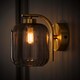 image 3 of ValueLights Amelie Gold Ribbed Glass Lamp Wall Light & Bulbs | Gold