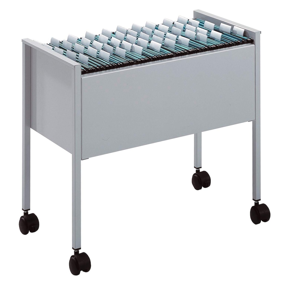 image 1 of Durable Universal Suspension File Trolley | for 80 A4 Folders | Grey | Grey