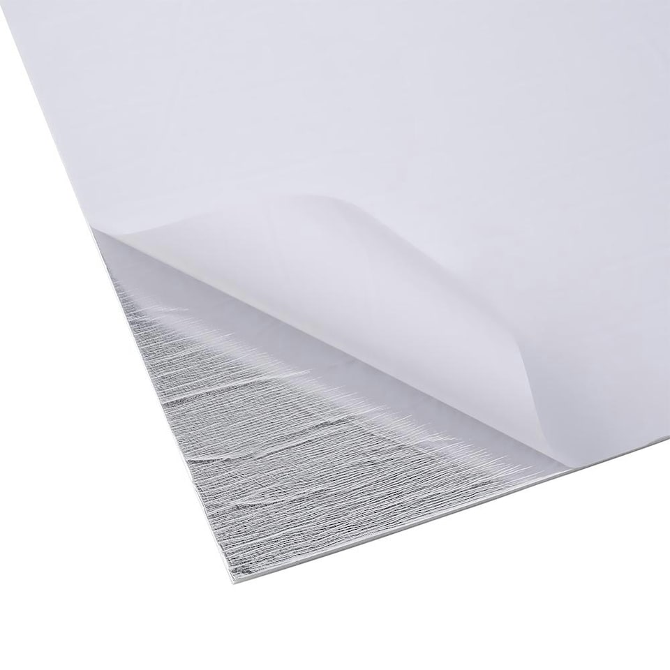 image 1 of Living and Home Marble Wall Sticker Peel and Stick 10pcs - White White