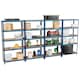 image 9 of Home Vida 5 Tier Heavy Duty Adjustable Steel Garage Shelving, Blue - Holds 875kg - (Set of 4) | Blue | Blue | Medium