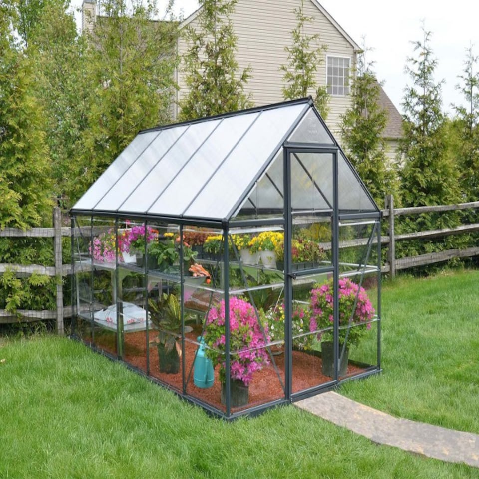 image 1 of Greenhouse Hybrid 6X10 - Polycarbonate - L306 x W185 x H208 - Grey