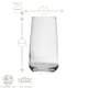 image 3 of LAV Lal Highball Glasses - 480ml - Clear - Pack of 6 Clear