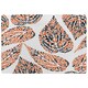 image 1 of Leaf Droplets (Rug) Orange | Large: 140x200cm