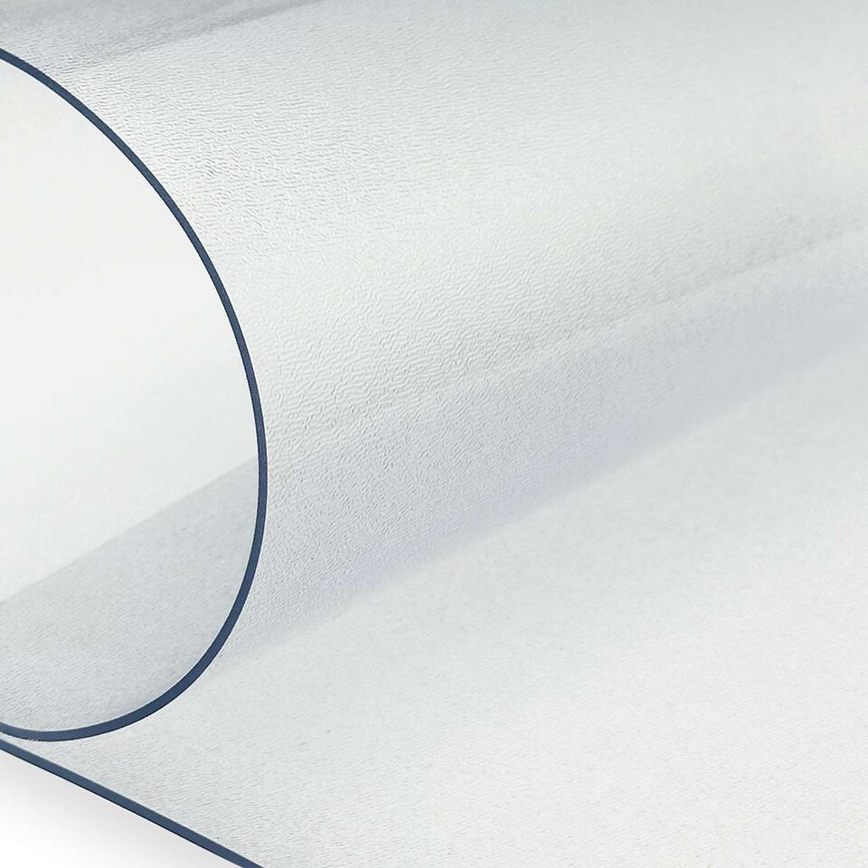 image 1 of 2mm Frosted PVC Tablecloth - 1.45cm Wide, Sold by the Meter | Clear | Frosted