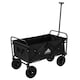image 3 of Heavy Duty Folding Wagon Cart Garden Trolley Camping Festival Beach Utility Cart Foldable Pull Along Wagon with Wheels
