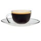 image 4 of Argon Tableware Glass Espresso Cup & Saucer Set - 60ml