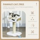 image 4 of PawHut Cat Tree Tower Activity Centre with Scratching Posts White