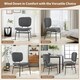 image 9 of COSTWAY Upholstered Accent Chair Reading Chair Grey Grey
