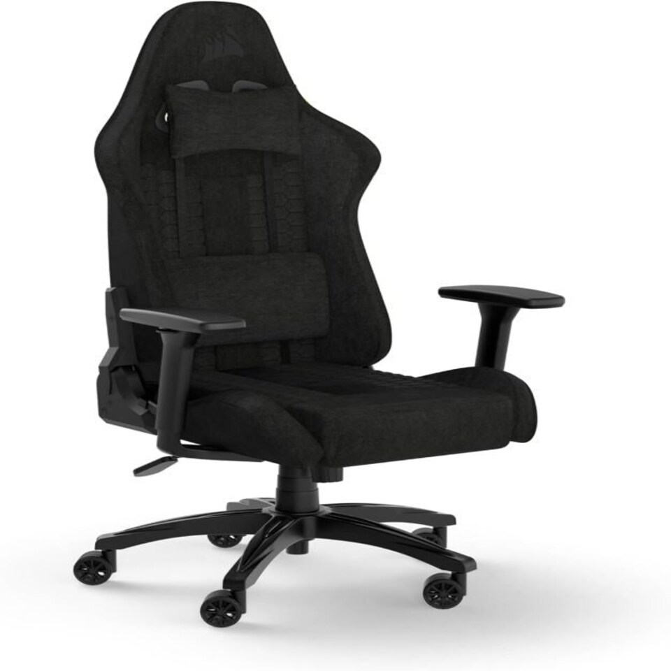 image 1 of Corsair TC100 Relaxed Gaming Chair - Grey & Black