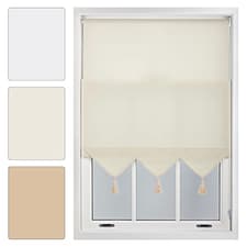 60cm Made to Measure Triangle Edge Linen Roller Blinds