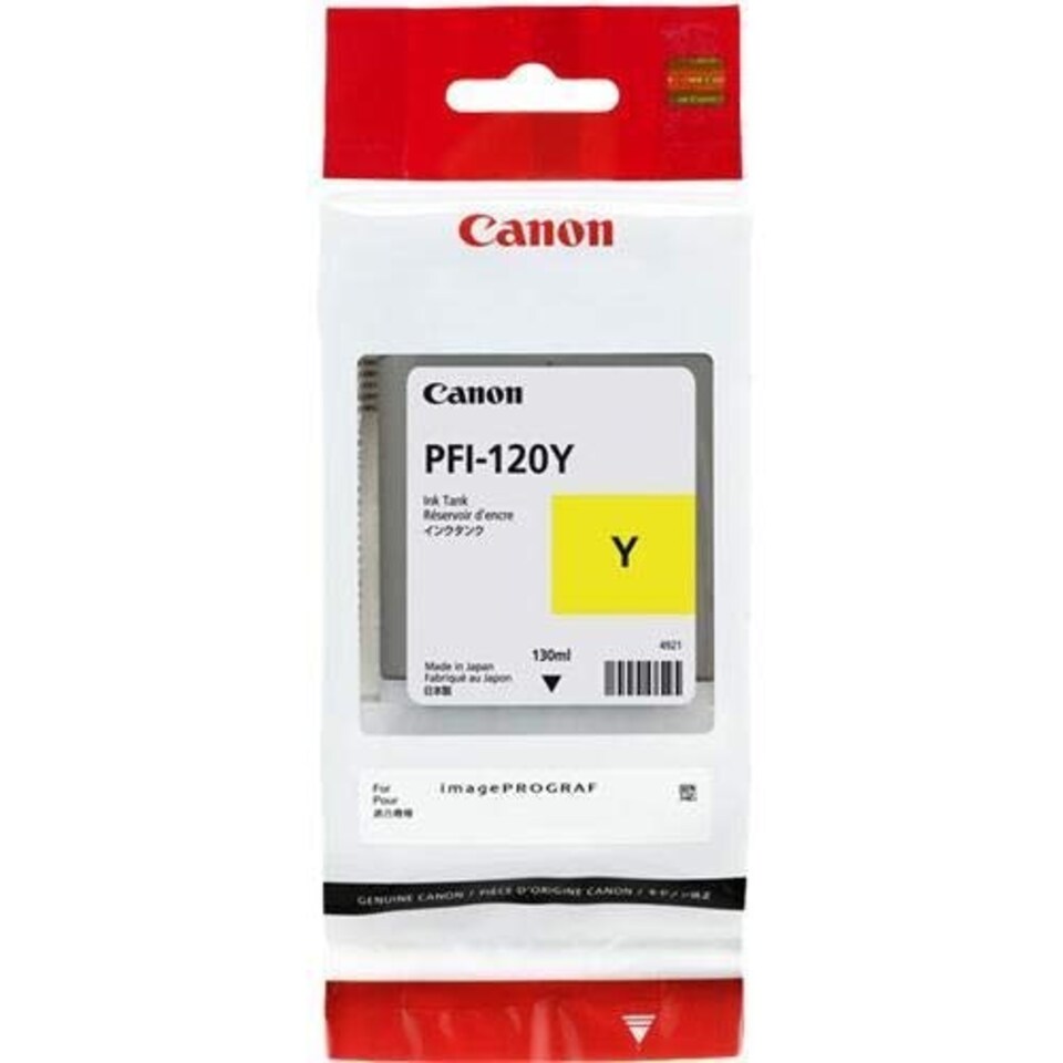 Canon PFI120Y Yellow Standard Capacity Ink Cartridge 130ml - 2888C001AA N/A