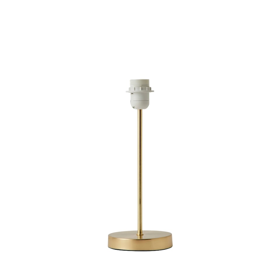 image 1 of ValueLights Charlie Brushed Gold Table Lamp Base Only | Gold