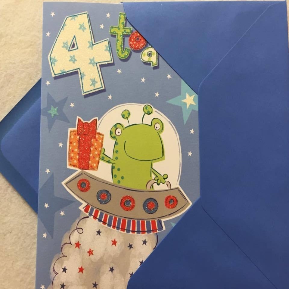 image 1 of 4 Today Birthday Card Dinosaur With Gift